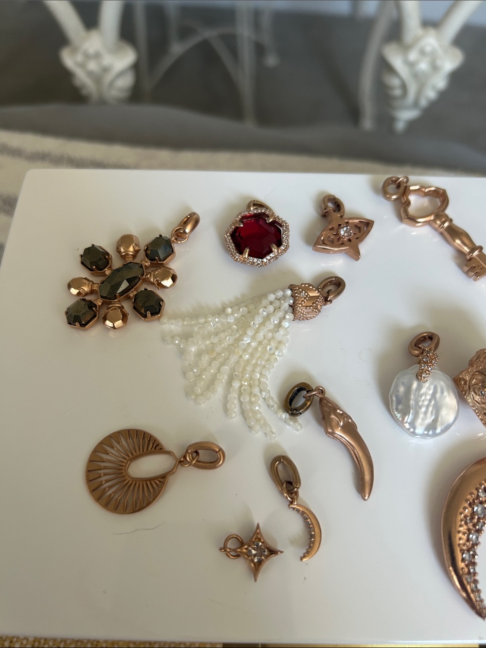 Reserved for Katy. 13 charms from Kendra Scott. Rose Gold. - Picture 3 of 4